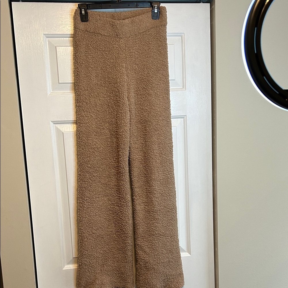Aerie Tan Fleece Lounge Pants